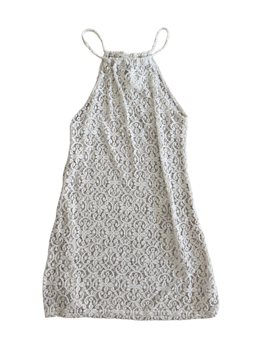 Ivory Crochet Coverup Dress